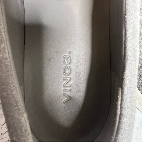 Vince Banler flannel and suede slip on sneaker gray Sz 8 - Picture 7 of 7